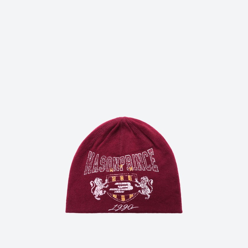 Double Star Badge Knit Beanie